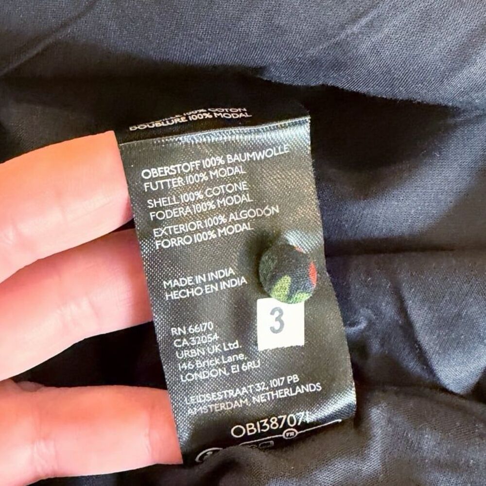 Anthropologie NWT XL Petite Floral Smocked Boho Midi Dress Flutter Sleeve - Picture 9 of 12